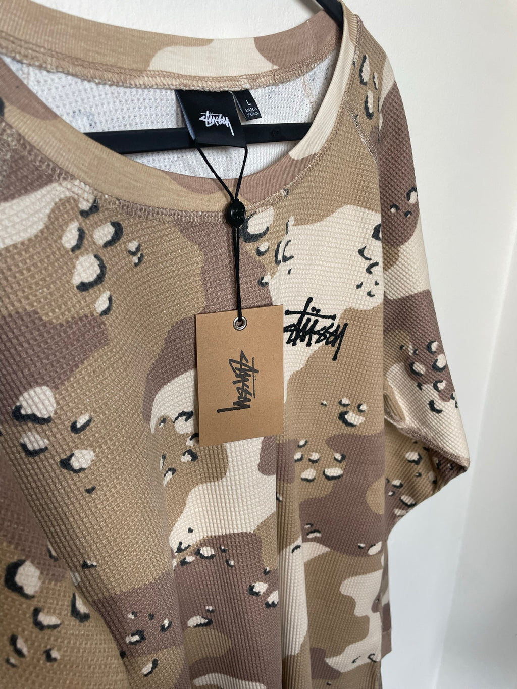 Stussy Raglan Thermal Long-Sleeve Crew 'Desert Camo'