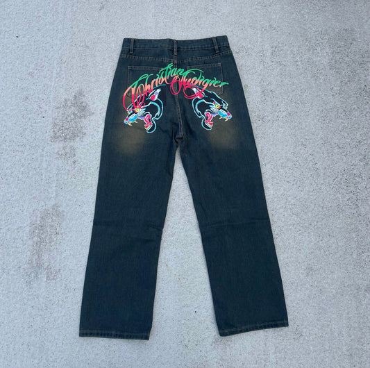 Christian Audigier Panther Jeans