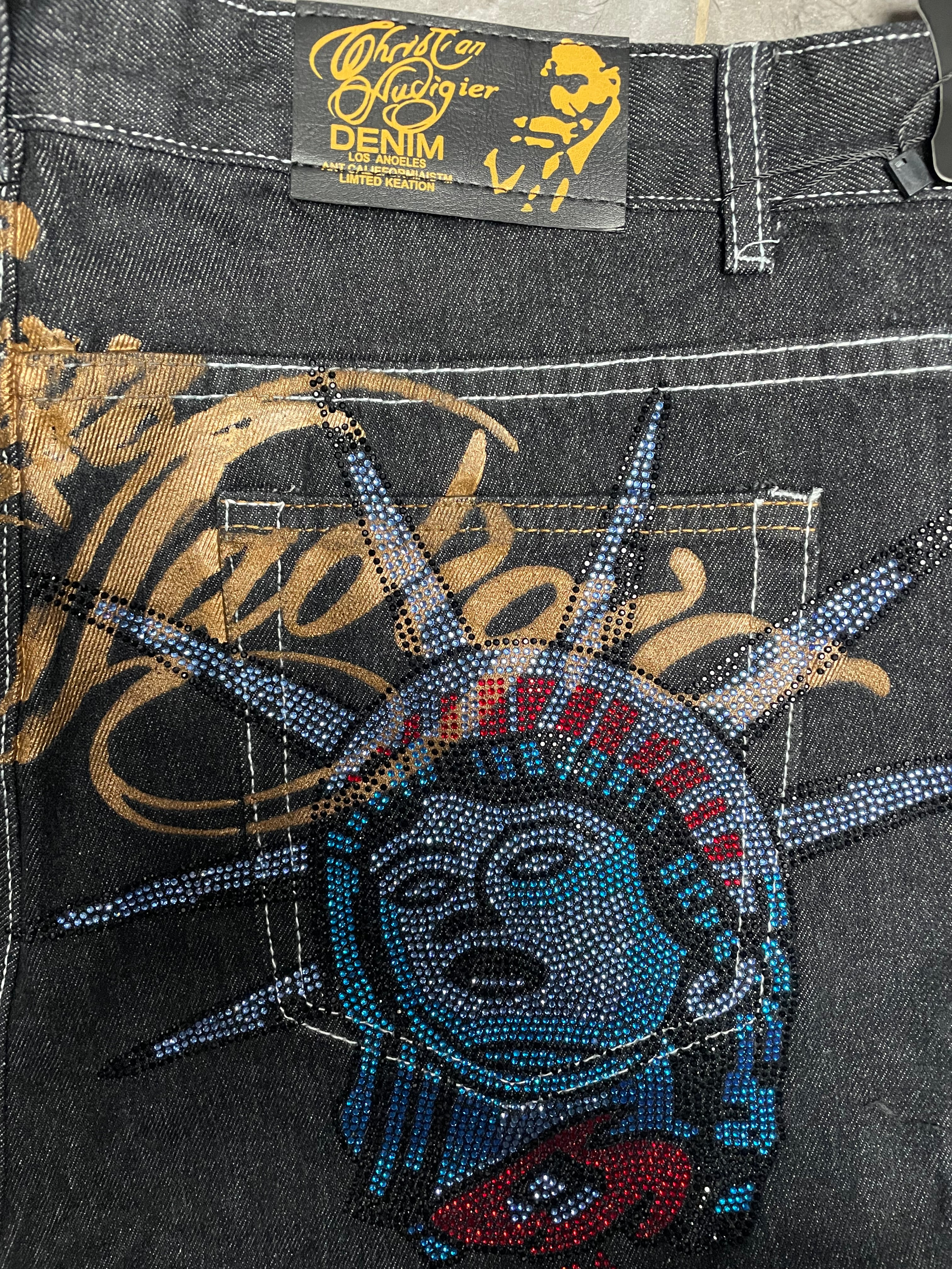 Chris. Aud. Liberty Jeans *rhinestone*
