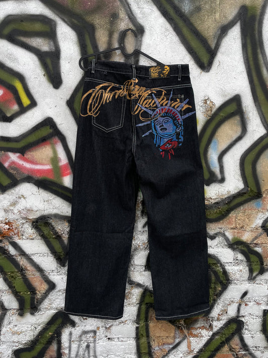 Chris. Aud. Liberty Jeans *rhinestone*