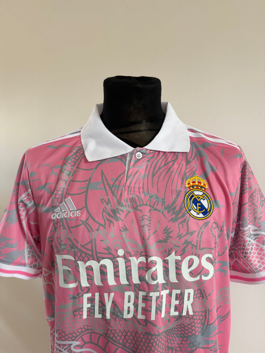 Real Madrid Adidas polo pink dragon dres