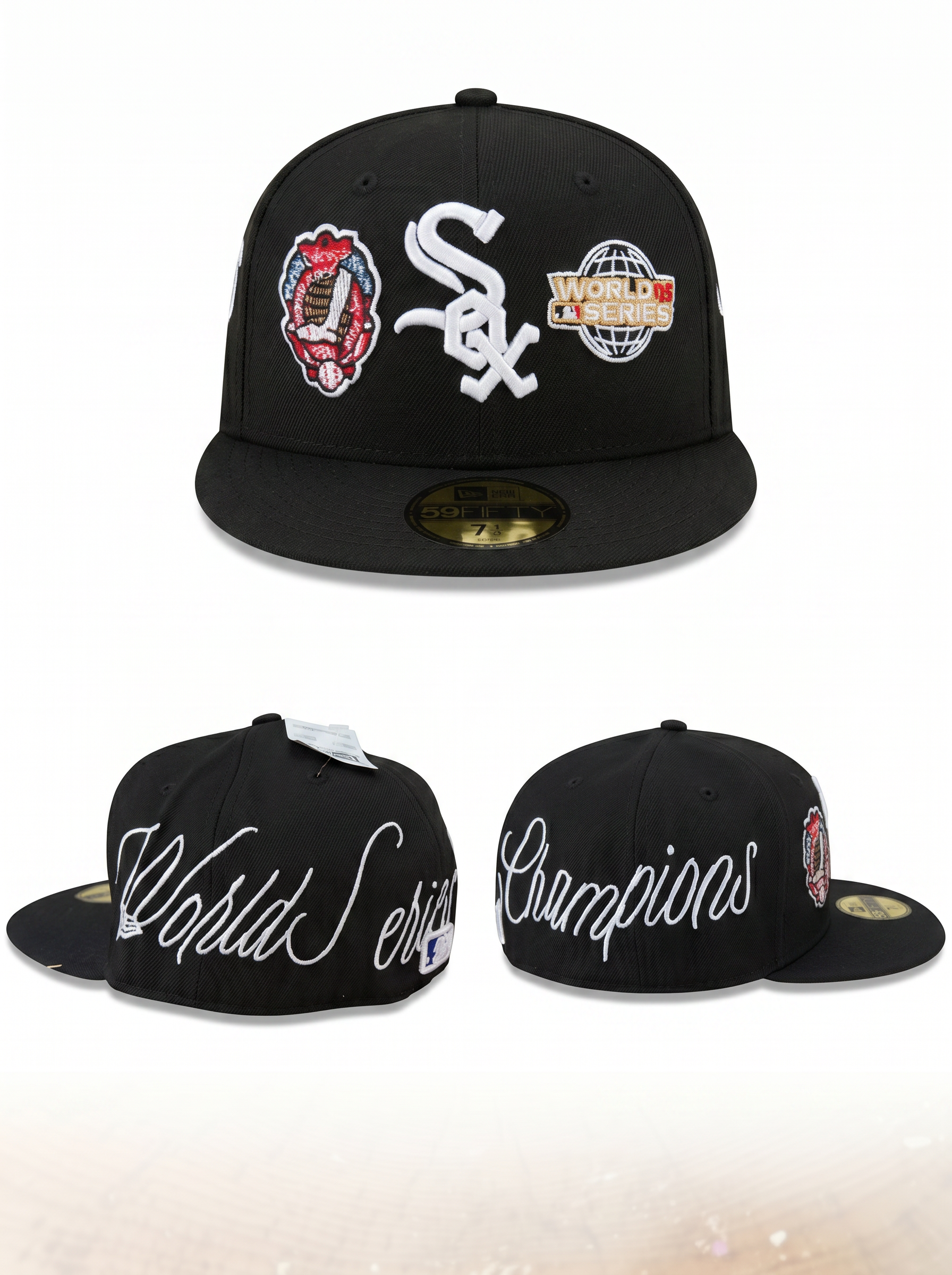 New Era 59FIFTY Chicago White Sox World Champions Black