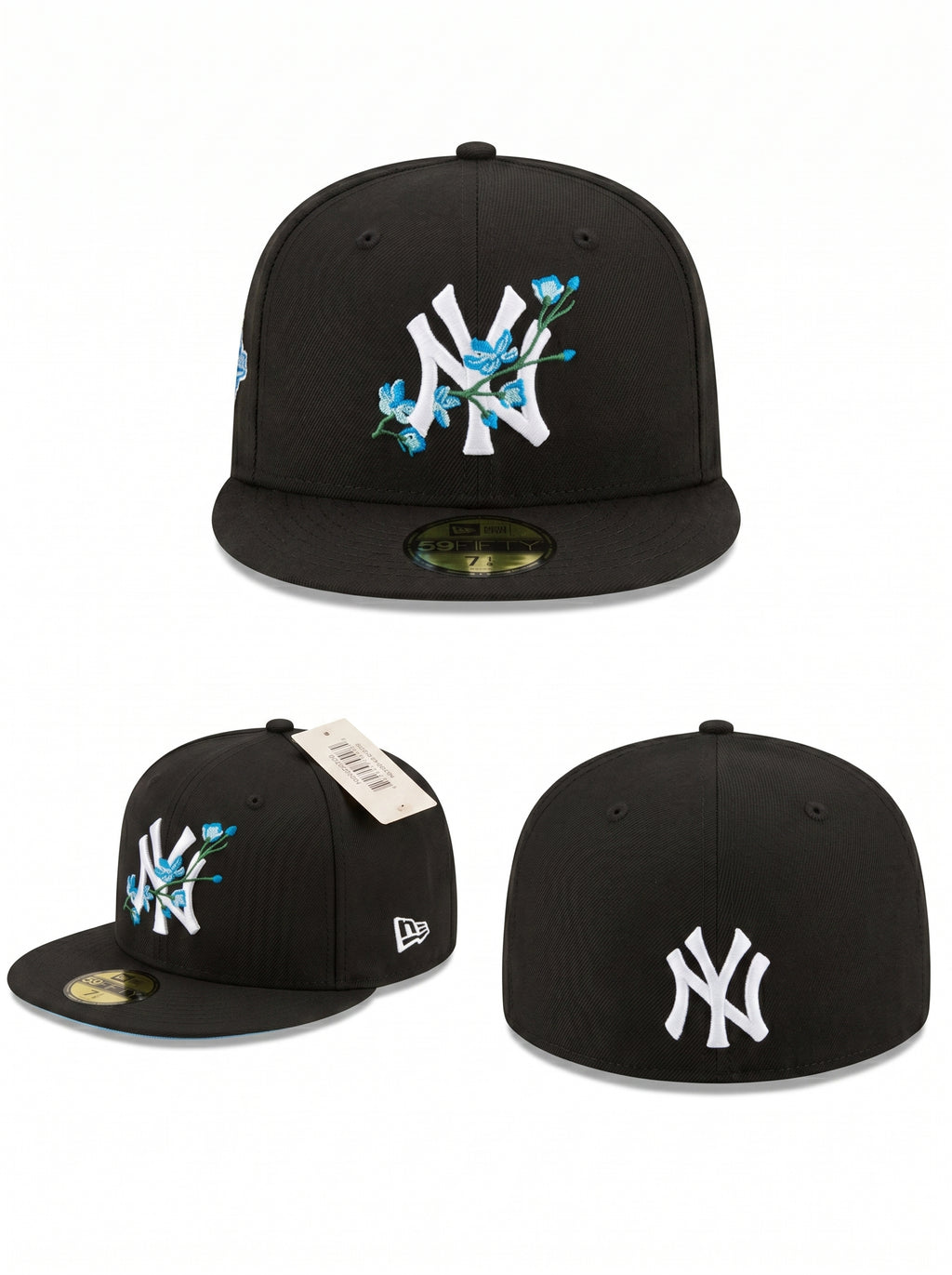 New Era 59FIFTY Fitted Hat New York Yankees blue flower