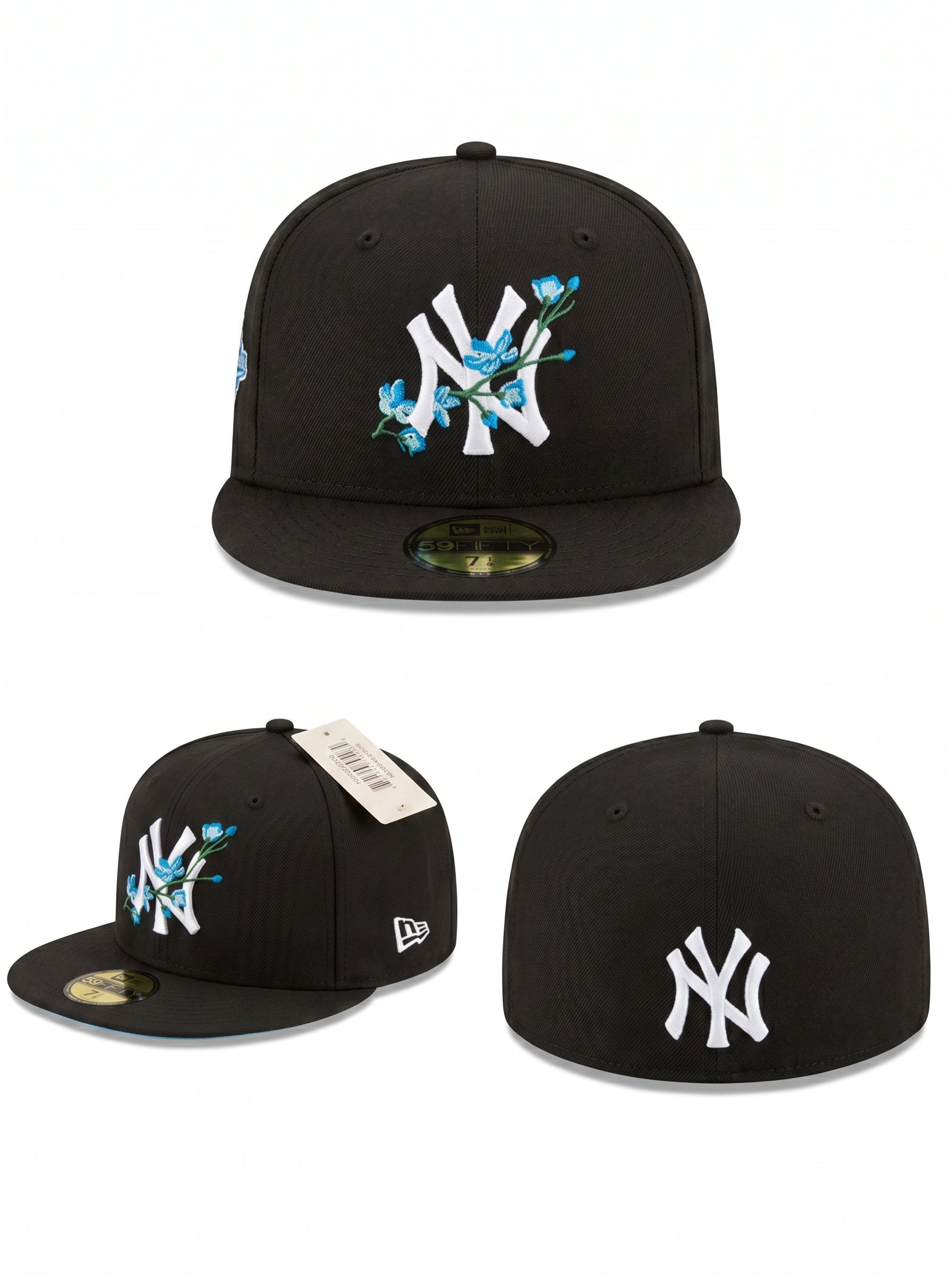New Era 59FIFTY Fitted Hat New York Yankees blue flower