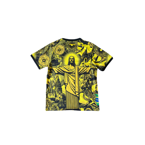 Brazil Jesus yellow dres