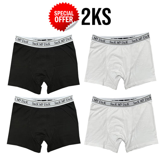 2KS THUG CLUB SMD Boxers Černé/Bílé